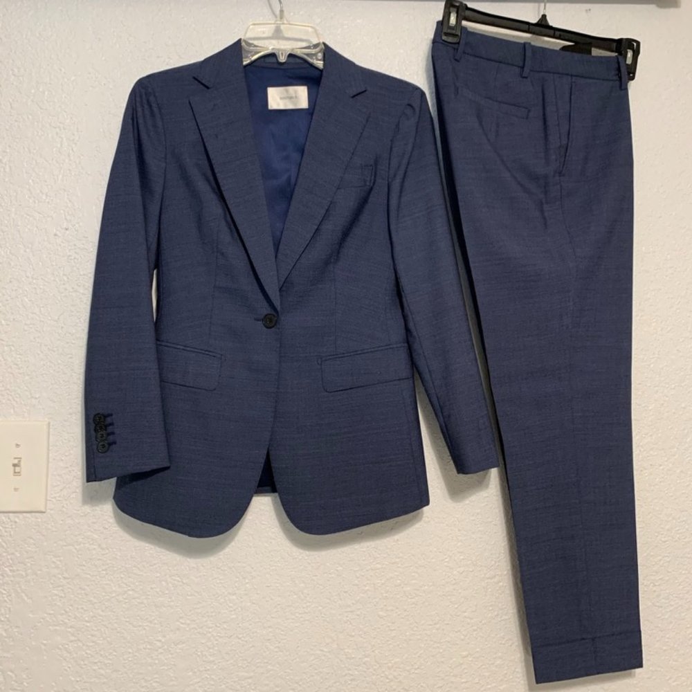Suistudio Cameron Blue & Grey Melange suit